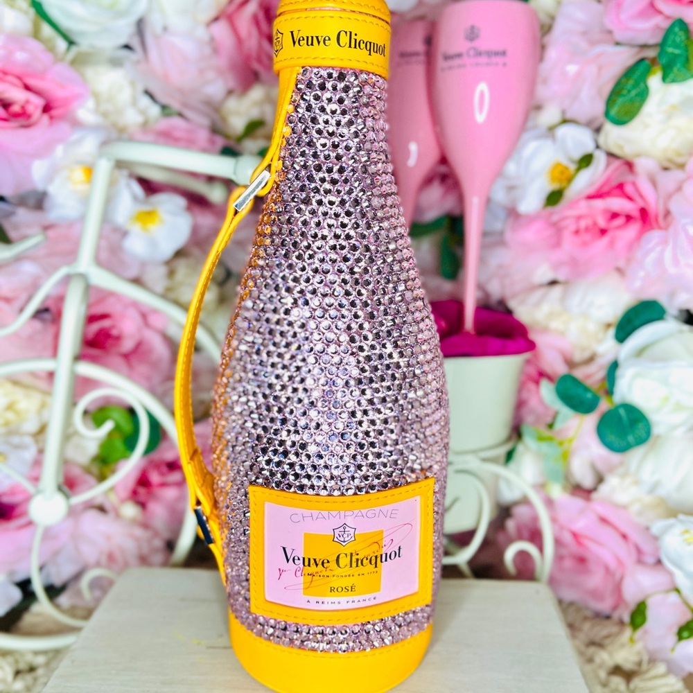 🍾Customized Lt PINK Veuve Champagne Carrier